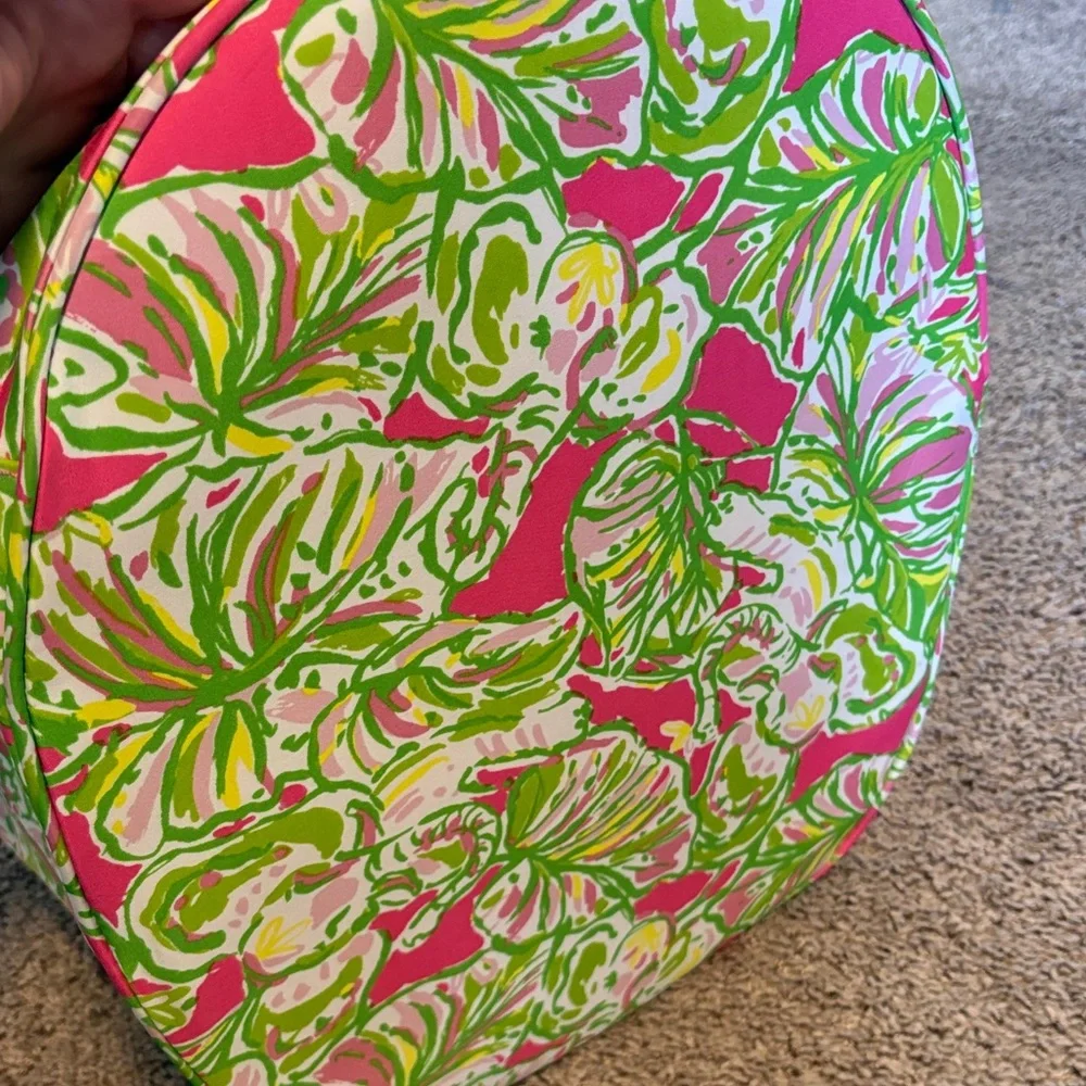 Lily Pulitzer Pink and Green Collapsable Cooler Tote - Picture 5 of 12